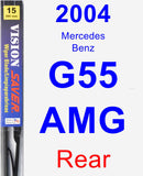 Rear Wiper Blade for 2004 Mercedes-Benz G55 AMG - Vision Saver