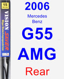 Rear Wiper Blade for 2006 Mercedes-Benz G55 AMG - Vision Saver