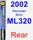 Rear Wiper Blade for 2002 Mercedes-Benz ML320 - Vision Saver