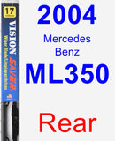 Rear Wiper Blade for 2004 Mercedes-Benz ML350 - Vision Saver