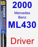 Driver Wiper Blade for 2000 Mercedes-Benz ML430 - Vision Saver