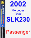 Passenger Wiper Blade for 2002 Mercedes-Benz SLK230 - Vision Saver