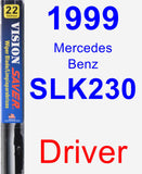 Driver Wiper Blade for 1999 Mercedes-Benz SLK230 - Vision Saver