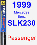 Passenger Wiper Blade for 1999 Mercedes-Benz SLK230 - Vision Saver