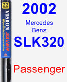 Passenger Wiper Blade for 2002 Mercedes-Benz SLK320 - Vision Saver