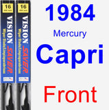 Front Wiper Blade Pack for 1984 Mercury Capri - Vision Saver