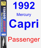 Passenger Wiper Blade for 1992 Mercury Capri - Vision Saver