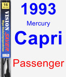 Passenger Wiper Blade for 1993 Mercury Capri - Vision Saver