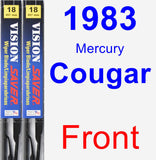 Front Wiper Blade Pack for 1983 Mercury Cougar - Vision Saver