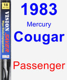 Passenger Wiper Blade for 1983 Mercury Cougar - Vision Saver