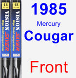 Front Wiper Blade Pack for 1985 Mercury Cougar - Vision Saver