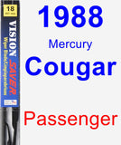 Passenger Wiper Blade for 1988 Mercury Cougar - Vision Saver