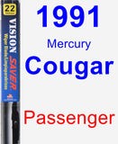 Passenger Wiper Blade for 1991 Mercury Cougar - Vision Saver