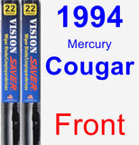 Front Wiper Blade Pack for 1994 Mercury Cougar - Vision Saver