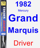 Driver Wiper Blade for 1982 Mercury Grand Marquis - Vision Saver