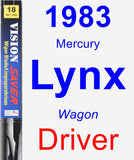 Driver Wiper Blade for 1983 Mercury Lynx - Vision Saver