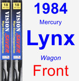 Front Wiper Blade Pack for 1984 Mercury Lynx - Vision Saver