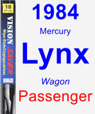 Passenger Wiper Blade for 1984 Mercury Lynx - Vision Saver