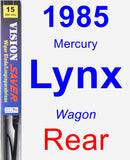 Rear Wiper Blade for 1985 Mercury Lynx - Vision Saver