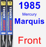 Front Wiper Blade Pack for 1985 Mercury Marquis - Vision Saver