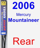 Rear Wiper Blade for 2006 Mercury Mountaineer - Vision Saver