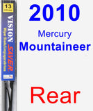 Rear Wiper Blade for 2010 Mercury Mountaineer - Vision Saver