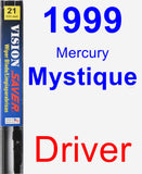 Driver Wiper Blade for 1999 Mercury Mystique - Vision Saver