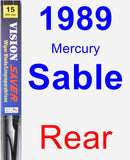 Rear Wiper Blade for 1989 Mercury Sable - Vision Saver