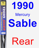 Rear Wiper Blade for 1990 Mercury Sable - Vision Saver