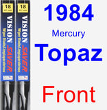 Front Wiper Blade Pack for 1984 Mercury Topaz - Vision Saver