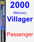 Passenger Wiper Blade for 2000 Mercury Villager - Vision Saver