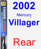 Rear Wiper Blade for 2002 Mercury Villager - Vision Saver