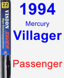 Passenger Wiper Blade for 1994 Mercury Villager - Vision Saver