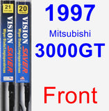 Front Wiper Blade Pack for 1997 Mitsubishi 3000GT - Vision Saver