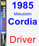 Driver Wiper Blade for 1985 Mitsubishi Cordia - Vision Saver