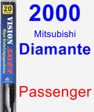 Passenger Wiper Blade for 2000 Mitsubishi Diamante - Vision Saver