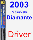 Driver Wiper Blade for 2003 Mitsubishi Diamante - Vision Saver