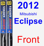 Front Wiper Blade Pack for 2012 Mitsubishi Eclipse - Vision Saver