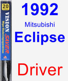 Driver Wiper Blade for 1992 Mitsubishi Eclipse - Vision Saver