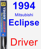 Driver Wiper Blade for 1994 Mitsubishi Eclipse - Vision Saver