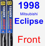 Front Wiper Blade Pack for 1998 Mitsubishi Eclipse - Vision Saver