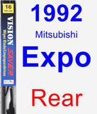 Rear Wiper Blade for 1992 Mitsubishi Expo - Vision Saver