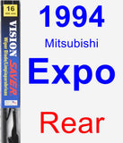 Rear Wiper Blade for 1994 Mitsubishi Expo - Vision Saver