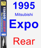 Rear Wiper Blade for 1995 Mitsubishi Expo - Vision Saver