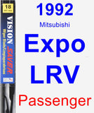 Passenger Wiper Blade for 1992 Mitsubishi Expo LRV - Vision Saver