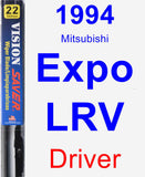 Driver Wiper Blade for 1994 Mitsubishi Expo LRV - Vision Saver