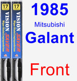 Front Wiper Blade Pack for 1985 Mitsubishi Galant - Vision Saver