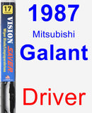 Driver Wiper Blade for 1987 Mitsubishi Galant - Vision Saver