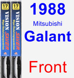 Front Wiper Blade Pack for 1988 Mitsubishi Galant - Vision Saver