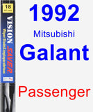 Passenger Wiper Blade for 1992 Mitsubishi Galant - Vision Saver